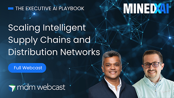 Scaling Intelligent Supply Chains and Distribution Networks — full webcast title card